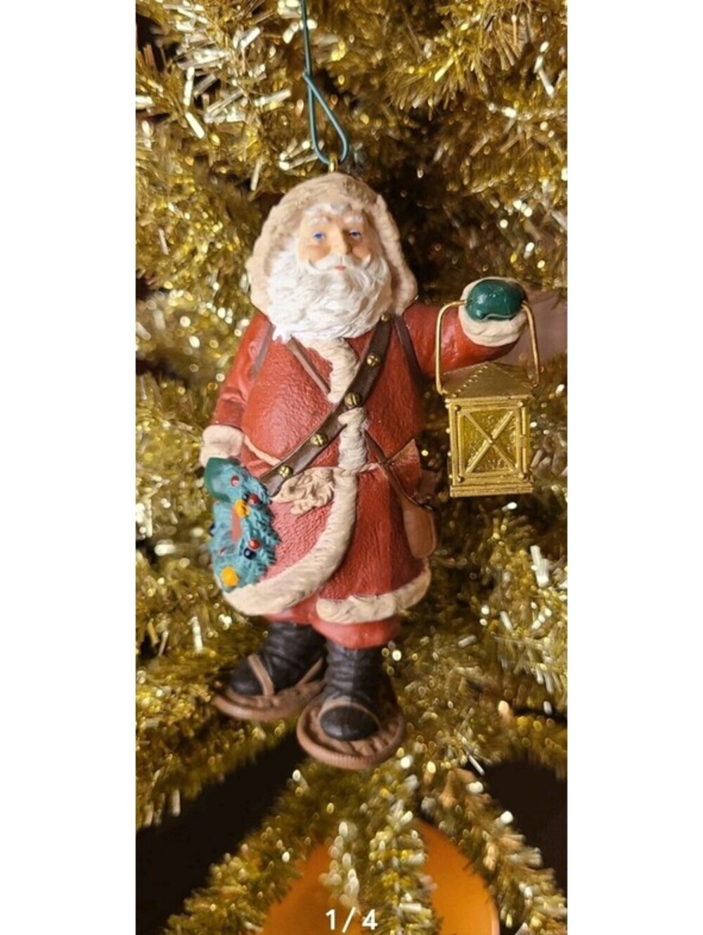 Hallmark Keepsake Ornament Merry Olde Santa with Lantern 1994 #5 in Series
